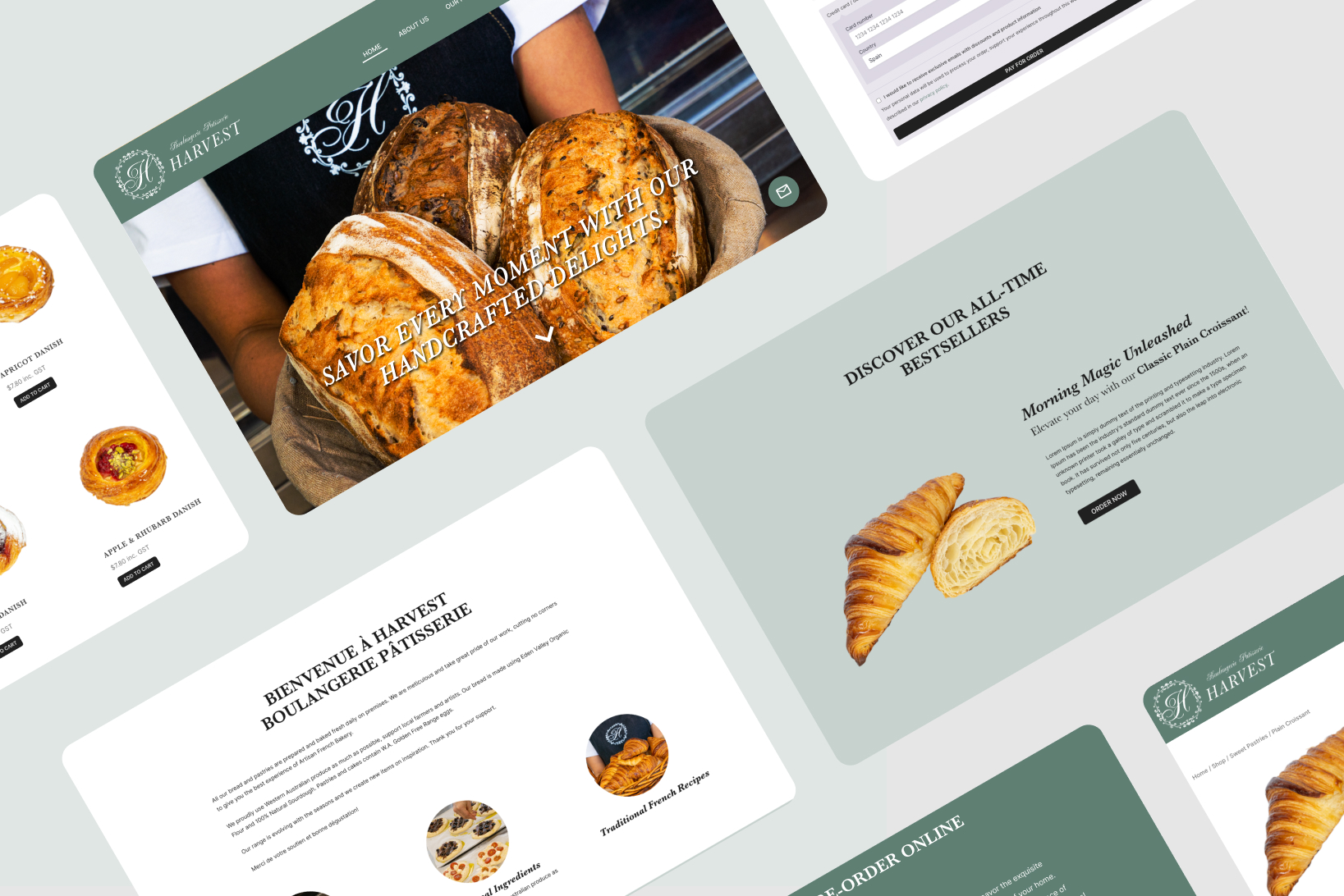 Thumbnail for Harvest Boulangerie Website Design Project